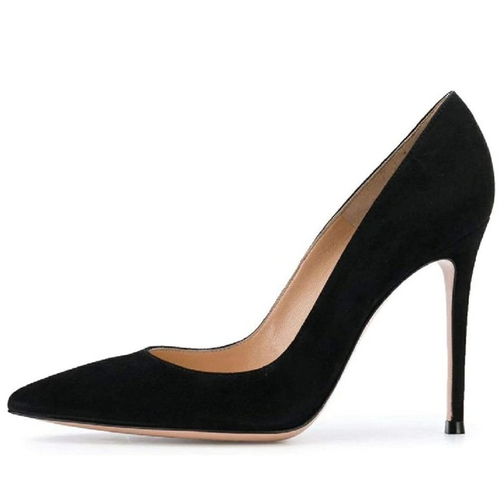 FSJ Women Formal Stiletto High Heels Pumps Pointed - Picture 2 of 12